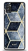Dafoni Glossy Samsung Galaxy A31 Simli Mavi Prizma Klf
