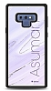 Dafoni Glossy Samsung Galaxy Note 9 Kiiye zel simli Simli Mor Mermer Klf