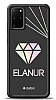 Dafoni Hologram Samsung Galaxy S20 Plus Kiiye zel isimli Diamond Klf