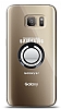 Samsung Galaxy S7 Siyah Tutuculu effaf Klf