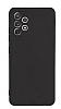 Samsung Galaxy A72 / A72 5G Siyah Kamera Korumal Mat Silikon Klf