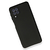 Samsung Galaxy M22 Kamera Korumal Siyah Silikon Klf - Resim 2