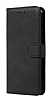 Samsung Galaxy M52 5G Czdanl Kapakl Siyah Deri Klf