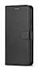 Samsung Galaxy Note 10 Czdanl Kapakl Siyah Deri Klf
