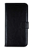 Samsung Galaxy Note 4 Czdanl Kapakl Siyah Deri Klf