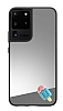 Samsung Galaxy S20 Ultra Dondurma Figrl Aynal Silver Rubber Klf