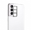 Samsung Galaxy S21 FE 5G Tal Silver Kamera Lensi Koruyucu