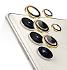 Samsung Galaxy S23 Ultra Gold Metal Kamera Lens Koruyucu