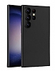 Samsung Galaxy S24 Ultra Kamera Korumal Mat Siyah Silikon Klf
