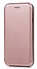 Kar Deluxe iPhone XR Curve Manyetik Kapakl Rose Gold Deri Klf