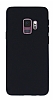 Samsung Galaxy S9 Mat Siyah Silikon Klf
