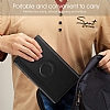 Samsung Galaxy Tab A 8.0 T290 360 Derece Dner Standl Siyah Deri Klf - Resim: 7