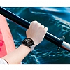 Samsung Galaxy Watch 3 45 mm izgili Silikon Gri Kordon - Resim 6