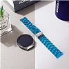 Samsung Galaxy Watch 3 45 mm effaf Mavi Silikon Kordon - Resim 5