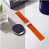 Samsung Galaxy Watch 42 mm effaf Turuncu Silikon Kordon - Resim: 5