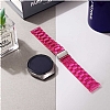 Samsung Galaxy Watch Active 2 44 mm effaf Pembe Silikon Kordon - Resim 5