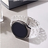 Samsung Galaxy Watch Active 2 44 mm effaf Pembe Silikon Kordon - Resim 1