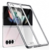 Samsung Galaxy Z Fold3 5G Metalik Kenarl Silver Cam Klf