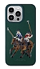 Santa Barbara Jockey Polo Racquet Club iPhone 13 Pro Yeil Deri Klf