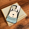 Dafoni Art iPhone XS Max Snow Bear Klf - Resim: 3