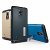 Spigen Slim Armor Samsung N9100 Galaxy Note 4 Mavi Klf - Resim 6