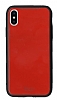 Totu Design Style Series iPhone X / XS Krmz Rubber Klf