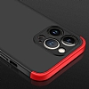 Zore GKK Ays iPhone 13 Pro 360 Derece Koruma Siyah-Mavi Rubber Klf - Resim: 2