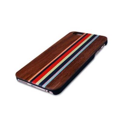 GOODEA iPhone 6 Plus / 6S Plus Darkwood Rainbow Ahşap Kılıf - 3