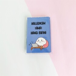 Halledicem Ama Hangi Birini PP Mini Çanta Defter - 1