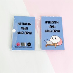 Halledicem Ama Hangi Birini PP Mini Çanta Defter - 2