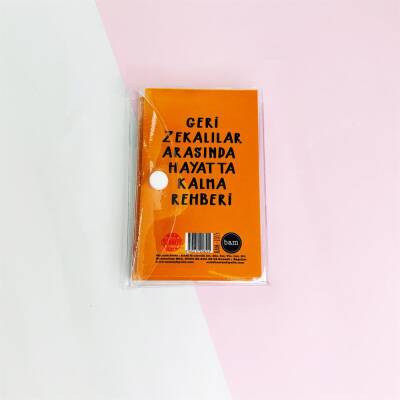 Hayatta Kalma Rehberi PP Mini Çanta Defter - 3