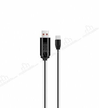 Hoco U29 Dijital Akım Göstergeli Type-C USB Data Kablosu 1m - 1