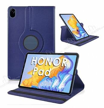 Honor Pad X8 Pro 11.5 360 Derece Döner Standlı Lacivert Deri Kılıf - 1