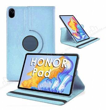 Honor Pad X8 Pro 11.5 360 Derece Döner Standlı Mavi Deri Kılıf - 1