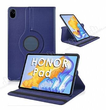 Honor Pad X9 11.5 360 Derece Döner Standlı Lacivert Deri Kılıf - 1