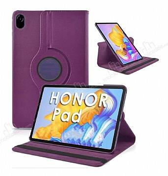 Honor Pad X9 11.5 360 Derece Döner Standlı Mor Deri Kılıf - 1