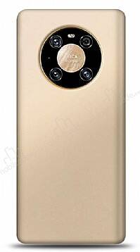 Huawei Mate 40 Pro Gold Mat Silikon Kılıf - 1