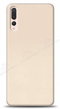 Huawei P20 Pro Tam Kenar Koruma Gold Rubber Kılıf - 1