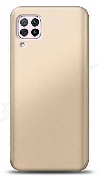 Huawei P40 Lite Gold Mat Silikon Kılıf - 1