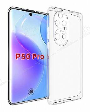 Huawei P50 Pro İnce Şeffaf Silikon Kılıf - 1