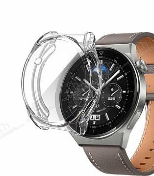 Huawei Watch GT 3 Pro 43mm Ekran Koruyucu Şeffaf Silikon Kılıf - 1