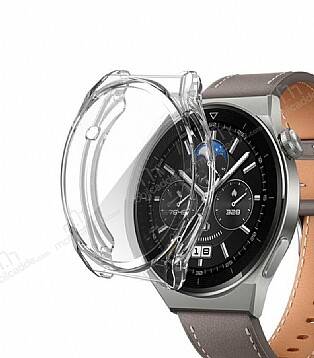 Huawei Watch GT 3 Pro 46mm Ekran Koruyucu Şeffaf Silikon Kılıf - 1