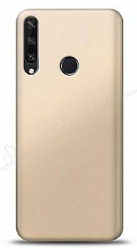 Huawei Y6p Gold Mat Silikon Kılıf - 1