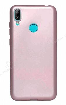 Huawei Y7 Prime 2019 Mat Rose Gold Silikon Kılıf - 1