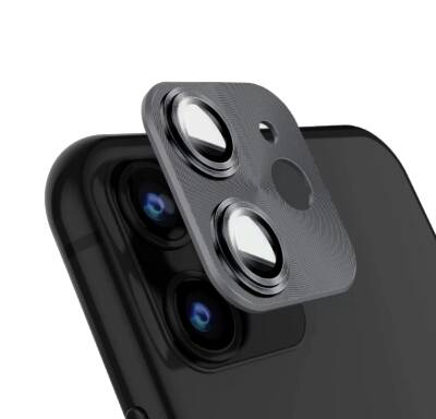 iPhone 11 Metal Dark Silver Kamera Lens Koruyucu - 1