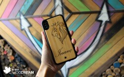 iPhone 11 Pro Aslan Kişiye Özel Ahşap Kılıf - 4