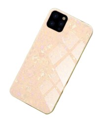 iPhone 11 Pro Granit Desenli Gold Rubber Kılıf - 1