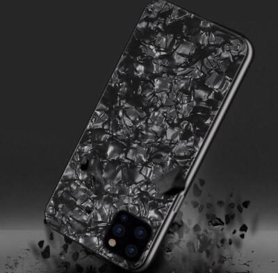 iPhone 11 Pro Granit Desenli Mavi Rubber Kılıf - 3