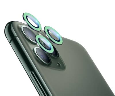 iPhone 11 Pro Max Neon Yeşil Kamera Lens Koruyucu - 1