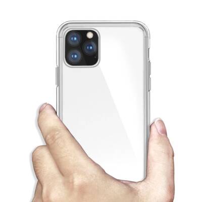 iPhone 11 Pro Ultra İnce Şeffaf Silikon Kılıf - 3